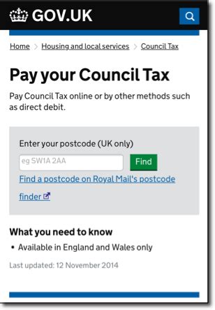 Pay your Council Tax: search result .